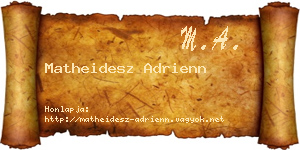 Matheidesz Adrienn névjegykártya